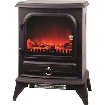 Futura Electric Fire Free Standing 2000w Black Electric Log