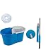GTC Easy Magic Floor Mop 360° Bucket PVC Mop 1 Heads Microfiber Spin Spinning Rotating Head (Blue) RS.525.00