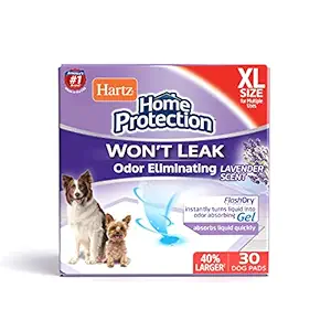 Hartz Home Protection Lavender Scent Odor Eliminating Gel Dog Pads - XL - 30 Count