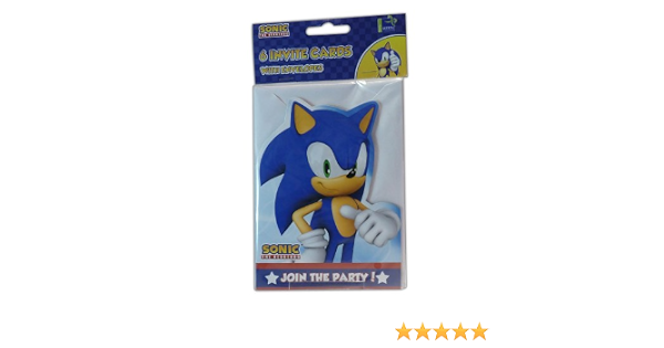 Unbekannt Sonic 6 Einladungskarten Amazon De Spielzeug 