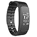Produktbild Fitness Activity Tracker, 11TT Fitness Armband Sports Tracker Activity Bracelet Running Wristband Touchscreen Schrittzähler mit Step Tracker / Kalorienzähler / Herzfrequenzmesser / Sleep Monitor Tracker / Call Benachrichtigung Push für iPhone iOS und Android Phone (Schwarz)