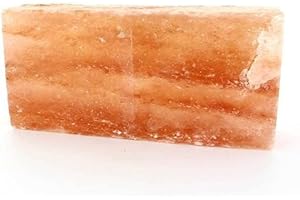 HIMALAYAN'SALT Materiale per costruzione Parete in puro sale rosa dell'Himalaya in mattoni di sale o piastrelle di sale (mattoncino di sale rosa dell'Himalaya 20 x 10 x 2,5)