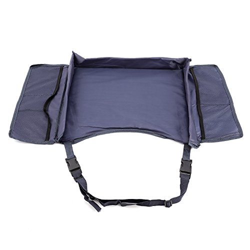 Auto Kinder wasserabweisend Spieltische Reise Esstische fuer Autositze dunkelblau/rosa/lila - 5