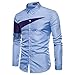 Produktbild Realde Herren Langarm Hemd Sweatshirt Elegantes Slim-Fit Neu Oberteil T-Shirt Herbst und Winter Passt super auch zur Jeans Männer BequemTops Business Freizeit Hochzeit/Bügelleicht