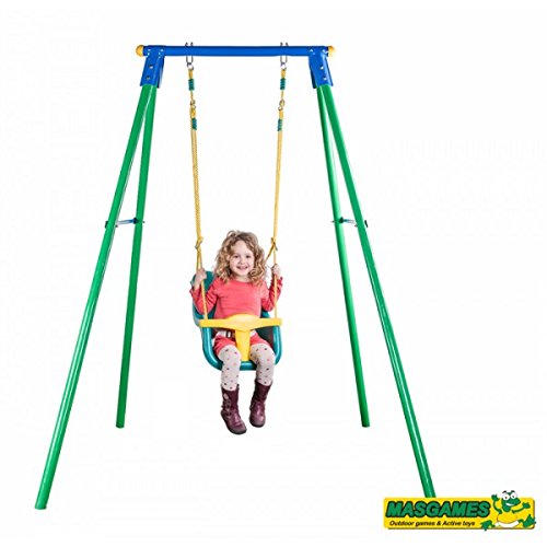 Columpio Individual Metal MASGAMES con asiento bebé