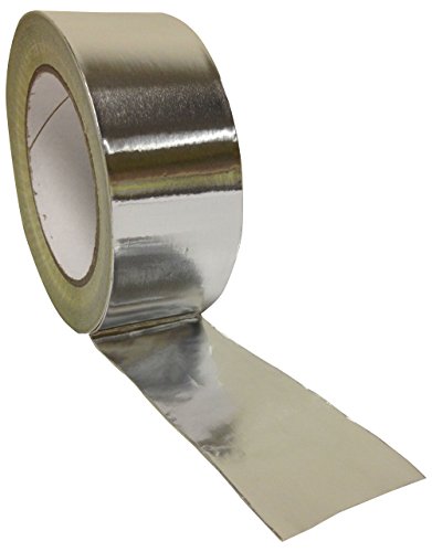 No1 Verpackung 190288 1 Rolle 48 mm x 45 m Aluminium Folie Isolierung helles Silber Duct Tape Klebeband