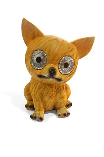 LED Solar Hund, Solarleuchte, Gartenleuchte, Chihuahua