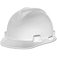 MSA Safety Helmet, 475358 V-gard Hard Hats, Fas-trac Ratchet Suspension