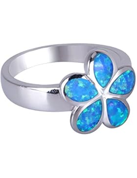 KELITCH Opal Anhänger Ring 925 Sterling Silber