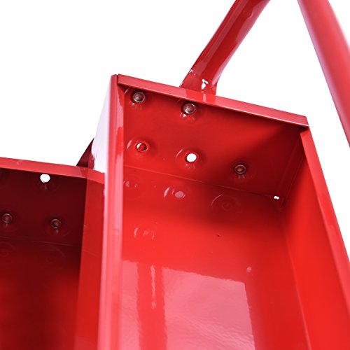 Werkzeugkasten Werkzeugkiste Werkzeugbox Werkzeugkoffer Metall rot - 5