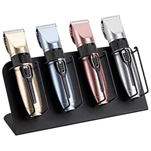 Noverlife Electric Hair Clipper Holder Stand for Barbers, Table Top Hair Trimmer Storage Rack Electric Hair Cutter Stand Shelf, Stainless Steel Beard Shaver Rack for Salon Hairdresser Hairstylist
