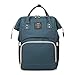 Produktbild Fsweeth Doppel Schultertasche große Kapazität Rucksack Mädchen kleine frische Pauschalreise Pauschalreise high School Kursteilnehmer, lang, 25 cm hoch, 42 cm, 17 cm blau