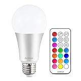 Amteker 12W E27 RGBW LED Lampadina che Cambia Colore con 21 Tasti di Controllo R