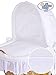 **BRAND NEW LUXURY NATURAL WICKER CRIB / MOSES BASKET / BASSINET WITH HOOD, SOLID WOODEN BASE, WHITE WITH LACE BEDDING SET + BRITISH MADE MATTRESS