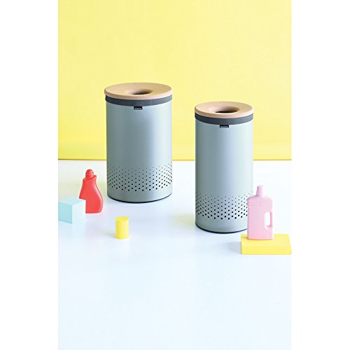 Brabantia 104442 Wäschebox 60 L Korkdeckel, mint - 4