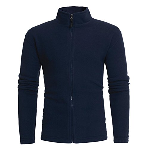 Preisvergleich Produktbild Herren Jacke Longra Herren Herbst Winter Jacke Übergangsjacke Stoff-Jacke Männer Sportjacke Parka Herrenjacke Urban Basic gesteppte Bomberjacke Baseballjacken (2XL, Navy)