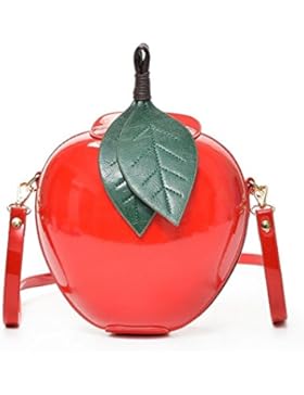 TUDUZ Damenmode Apfel Reißverschluss Handtasche Schultertasche Tote Damen Messenger Tasche