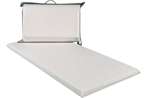GHIOCUSCINI | Materasso Pieghevole per Culla CAMPEGGIO, Materasso Bambino100% Cotone, Colore BIANCO, Sfoderabile e Lavabile, 60 x 120 cm, Alto 4.5 cm, Made in Italy