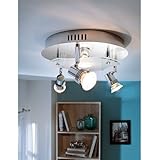 Dabei fällt vor allem das matte Glas ins Auge, um das geschickt zwei bewegliche Spots angeordnet sind, die es ermöglichen, individuell Lichtakzente zu setzen.