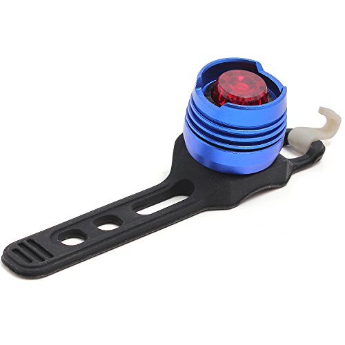 Preisvergleich Produktbild Neuftech® Blinkend LED Fahrrad Rücklicht Sicherheit Warnleuchte aus Aluminum Gehäuse