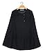 OYMMENEY Women's Batwing Cape Overcoat Black Winter Warm Poncho Jacket