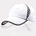 SWAMPLAND Outdoor Sportcap Baseball Kappen Visier Hut Sonnenschutz Tennis Mütze Baseball Mesh Hat Golf Cap Beach Sommer Sonnenhut Unisex Damen Herren Erwachsene (Weiß1, One size(56-59cm))
