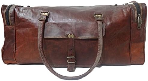 Mad Over Shopping, Genuine Leather Bag Travel Luggage Holidays Vintage Garment Shoulder Bag