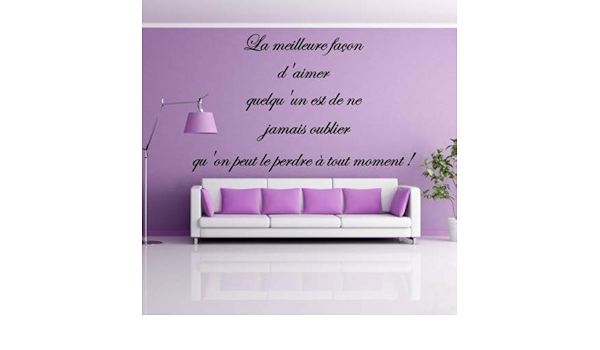 Citation Texte La Meilleure Facon D Aimer Quelqu Un Est De Ne Jamais Oublier Qu On Peut Le Perdre A Tout Moment Amazon Fr Bricolage