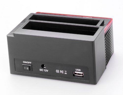 Ronsen 892U Externe Festplatte Docking Station – USB 2.0 Dual Bay Festplattenleser für 2,5 / 3,5 Zoll IDE und SATA I / II HDD SSD, mit All-in-1 Kartenleser (SD / XD / Micro SD / TF / MS / M2 / CF / MD Karte) und One Touch Backup, Unterstützung 2x 8TB, Tool-Free - 6