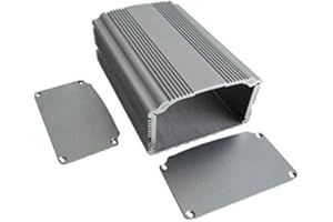 SENRISE Aluminium-Projektbox (XD-81) Aluminium-Instrumenten-Elektro-Projektbox, elektronisches Gehäuse, DIY, zum Halten von Leiterplatten, 43 x 78 x 140 mm