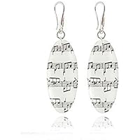 Handgefertigte Ohrringe mit Schwarz-Weißen Noten für Musikliebhaber by Dragon Porter