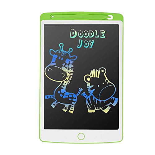 SCRIMEMO Tableta de Escritura LCD Color, Tablero de Dibujo Gráfico Electrónico Pizarra Magica LCD Juguetes Educativo para Niños Oficina de la Escuela en el Hogar (10 Pulgadas, Verde)