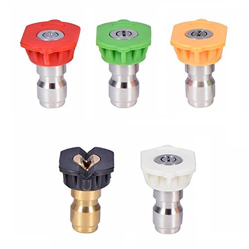 Twinkle Star Pressure Washer Spray Nozzle Tips Multiple Degrees,1/4 INCH,2.5 GPM