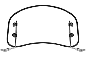 EVOMOSA Scooter Pare-Brise 49CC 50CC 125CC Moto Pare-Brise Universel Déflecteur de Vent Pare-Brise Spoiler Déflecteur d'air (Transparent)