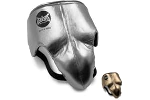 Geezers Boxing Elite Pro Groinguard Special Edition in Gold & Silver, Ideal for Boxing, Premium Leather Groin Guard For Sparring, Training & Fighting, Abdominal Protector for Men