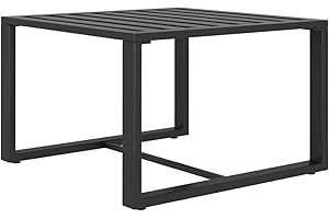 vidaXL Mesa de Centro de Aluminio Gris Antracita