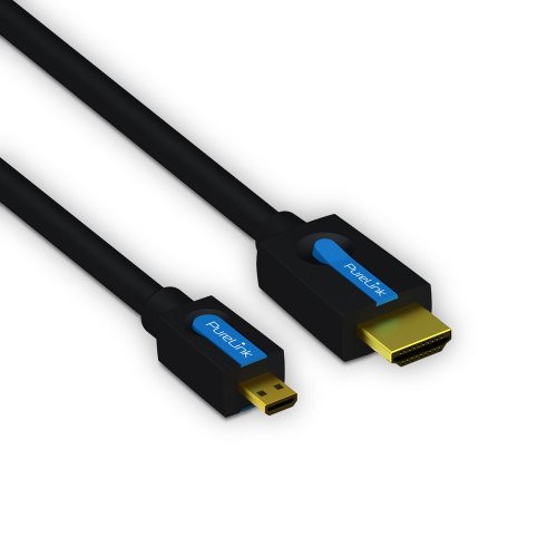 PureLink CS1200-030 – High-Speed Micro-HDMI / HDMI Kabel mit Ethernet – HDMI 2.0 kompatibel (4K + 3D) – 3,0m - 2