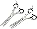 Hairdressing Barber Salon Scissors 6", Thinning Scissors 6", with Barber Shavette