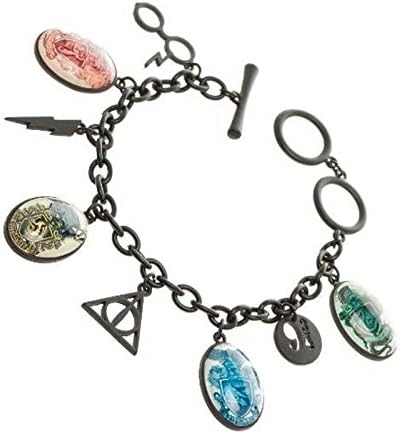 Harry Potter Charm Bracelet Hogwarts House Crests Official Metal One Size