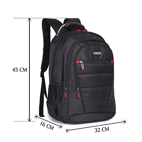 Business Laptop Rucksack SIKAINI Beiläufiger Unisex Rucksack Wasserdichte Schulterbeute Computerrucksack Damen Herren - 7