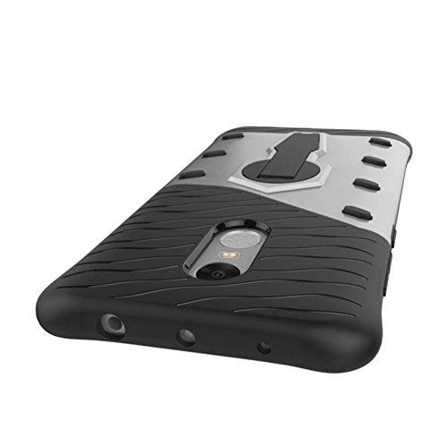 Funda Xiaomi Redmi Note4 case cover Cobertura Battlegear TPU PC Shock Absorcion caso Funda protectora de doble capa de rotaci n Stand Funda protectora para Xiaomi Redmi Note4 Plata reviews Funda Xiaomi Redmi Note4 case cover Cobertura Battlegear TPU PC Shock Absorcion caso Funda protectora de doble capa de rotaci n Stand Funda protectora para Xiaomi Redmi Note4 Plata