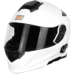 Origine Helmets Delta Solid M. Casco Modulare con Bluetooth Integrato, Bianco
