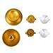 Generic Metal Bullet Buttons + Thumbsticks For PlayStation 4 PS4 Controller Golden RS.285.00