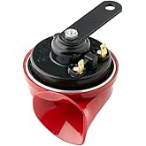 HELLA Hupe S77 12V - 110dB Hochton Hupe Schwarz, ECE-geprüft