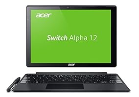 Acer Switch Alpha 12 Fit SA5-271-FIT 30,5 cm (12 Zoll QHD Touch IPS) Convertible Notebook (Intel Core i5-6200U, 4GB RAM, 256GB SSD, Windows 10) silber