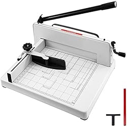 Chrisun Coupe-feuille En Acier A3 Coupe-Papier 43.18CM / 17IN 80G 400 Industriel 858-A3 Massicot Guillotine Machine Heavy Duty Massicot Outil Industriel Robuste Coupe