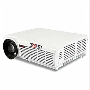 BOSS S1 Android WiFi 5700 Lumens 3D LED Full HD Smart Projector Support Mobile/USB/WiFi/HDMI/VGA/AV Input/Audio Input