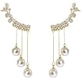 Vembley Stylish Korean Zircon Studded Earrings For Women And Girls 2Pcs/Set