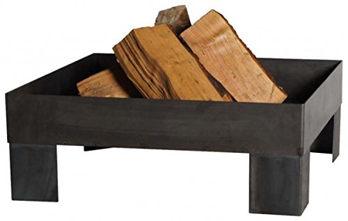 FARMCOOK Feuerschale PAN-6 Stahl unbehandelt in drei Größen (80x80x22 cm)