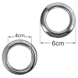 Deconovo Gardinen Blickdicht Ösen Gardinen Schlafzimmer Vorhang Blickdciht 175×140 cm Dunkelgrau 2er set - 6